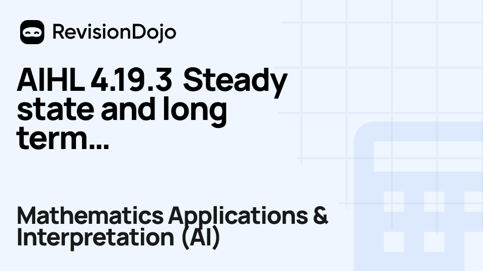 AIHL 4.19.3 Steady state and long term probabilities video thumbnail