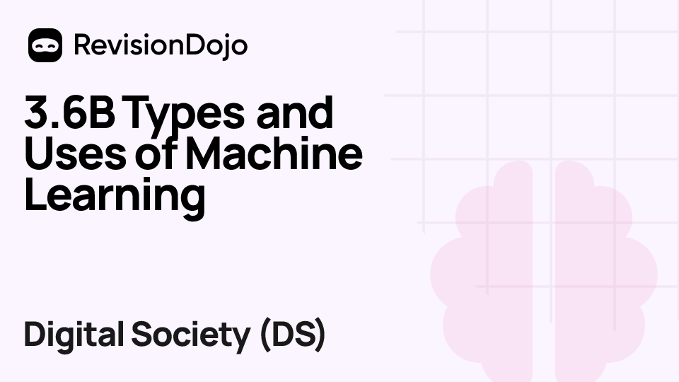 3.6B Types and Uses of Machine Learning video thumbnail