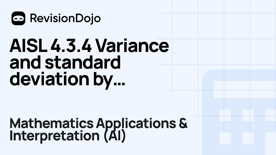 AISL 4.3.4 Variance and standard deviation by hand video thumbnail