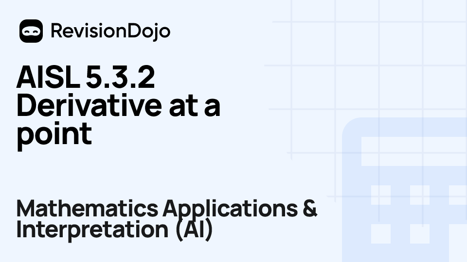 AISL 5.3.2 Derivative at a point video thumbnail