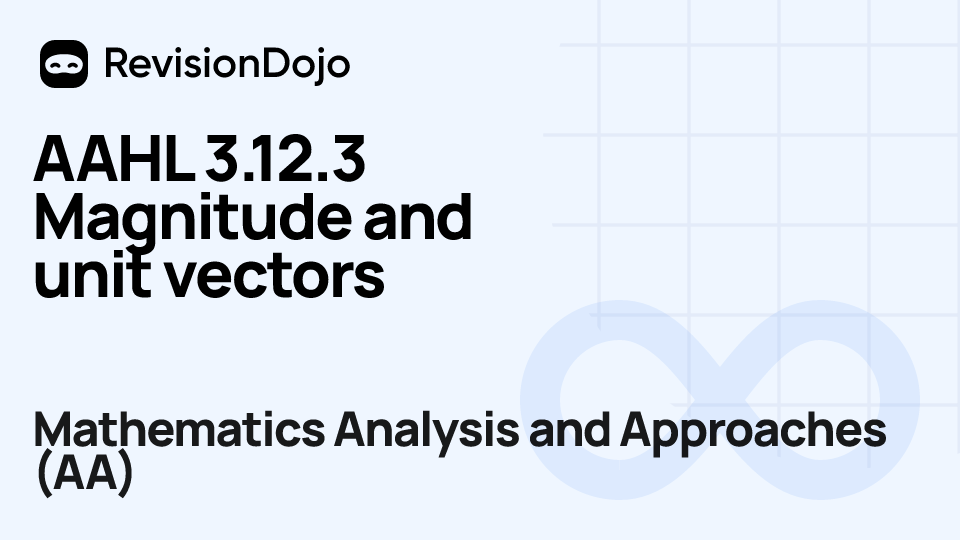 AAHL 3.12.3 Magnitude and unit vectors video thumbnail