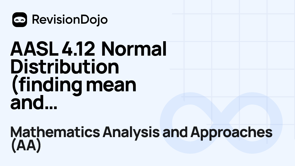AASL 4.12 Normal Distribution (finding mean and std. dev.) video thumbnail