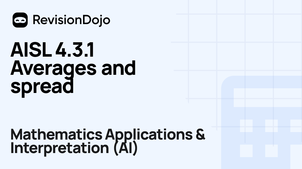 AISL 4.3.1 Averages and spread video thumbnail