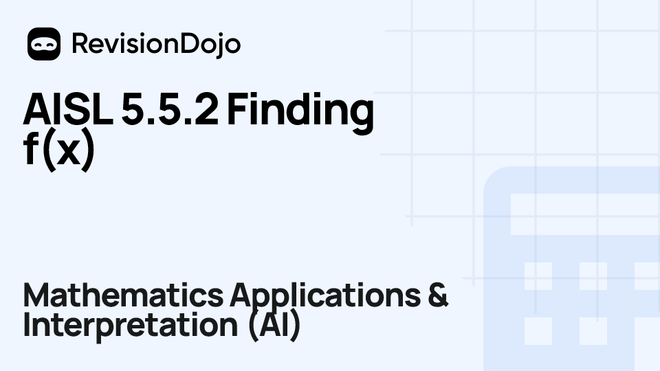 AISL 5.5.2 Finding f(x) video thumbnail