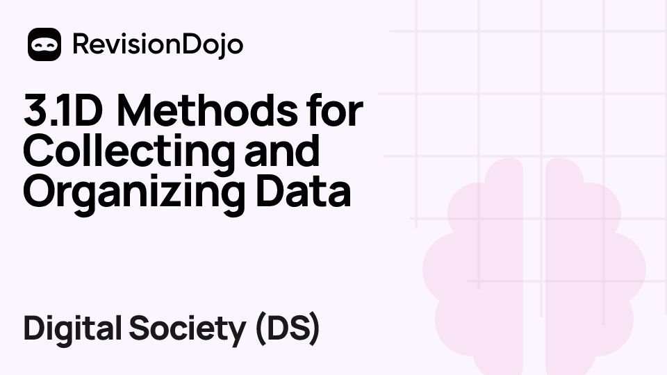3.1D Methods for Collecting and Organizing Data video thumbnail
