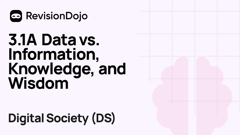 3.1A Data vs. Information, Knowledge, and Wisdom video thumbnail