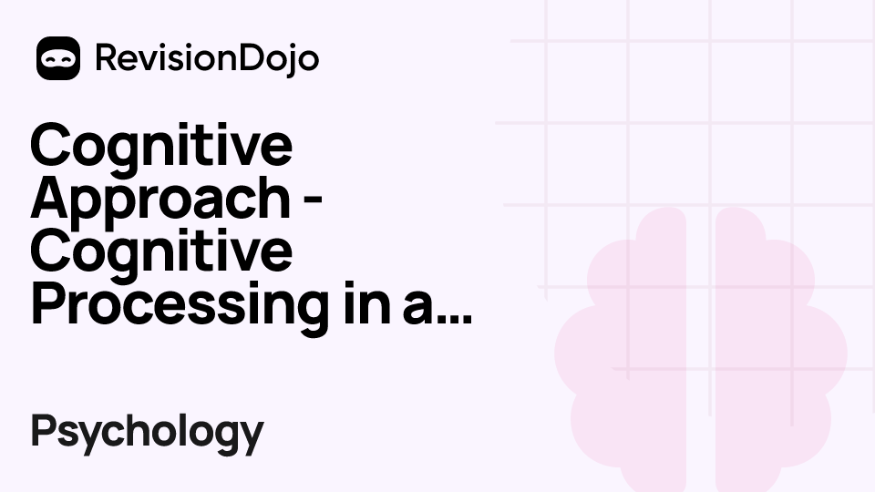 Cognitive Approach - Cognitive Processing in a Technological World (HL) video thumbnail