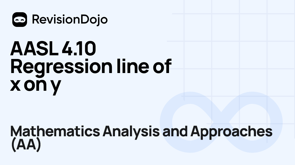 AASL 4.10 Regression line of x on y video thumbnail