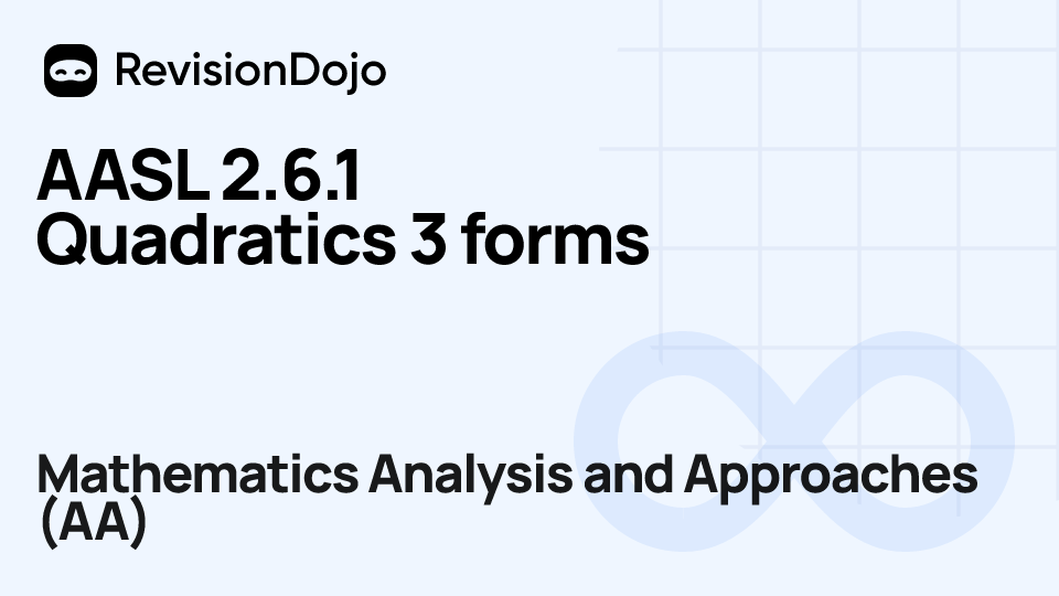 AASL 2.6.1 Quadratics 3 forms video thumbnail