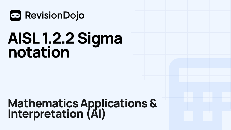 AISL 1.2.2 Sigma notation video thumbnail