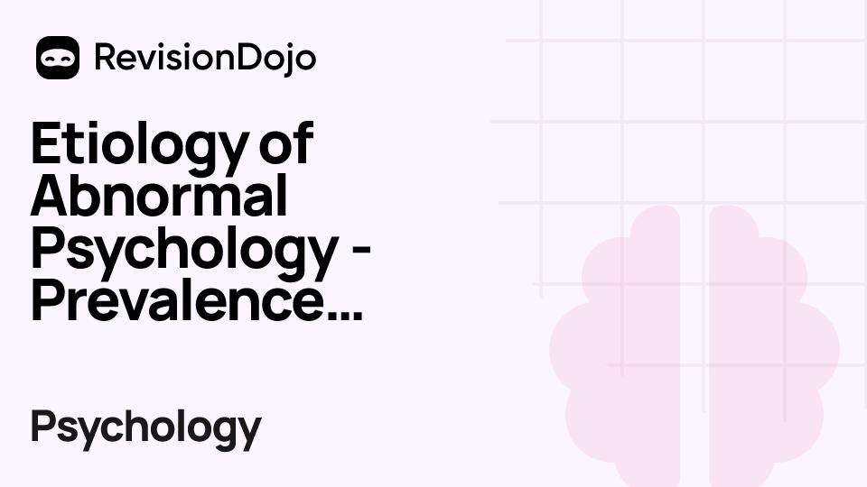 Etiology of Abnormal Psychology -  Prevalence rates of MDD video thumbnail