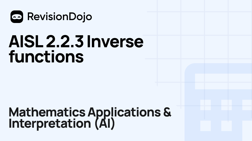 AISL 2.2.3 Inverse functions video thumbnail