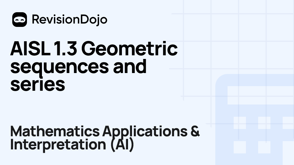 AISL 1.3 Geometric sequences and series video thumbnail
